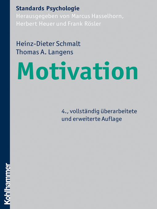 Upplýsingar um Motivation eftir Heinz-Dieter Schmalt - Biðlisti